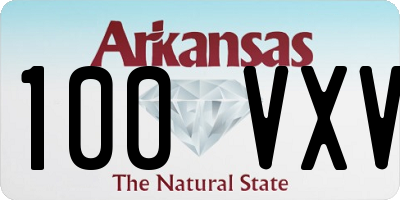 AR license plate 100VXV