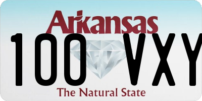 AR license plate 100VXY