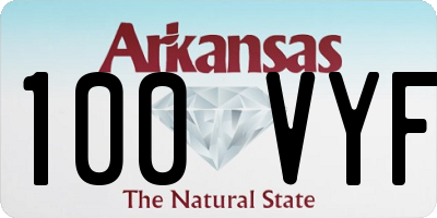 AR license plate 100VYF