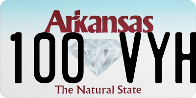 AR license plate 100VYH