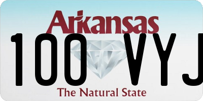 AR license plate 100VYJ