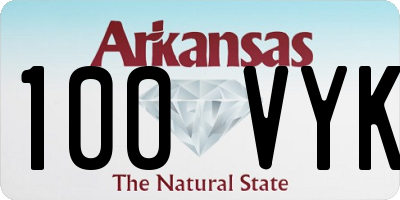 AR license plate 100VYK