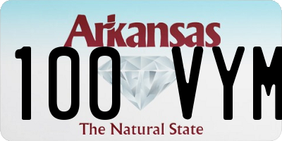 AR license plate 100VYM