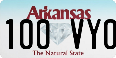 AR license plate 100VYO