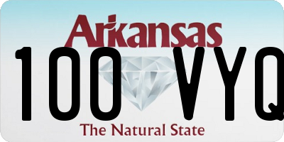 AR license plate 100VYQ