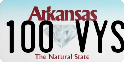 AR license plate 100VYS