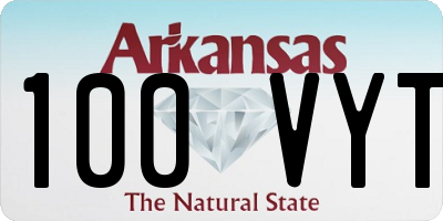 AR license plate 100VYT