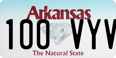 AR license plate 100VYV