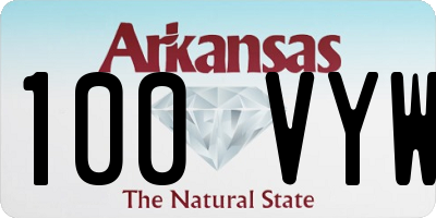 AR license plate 100VYW
