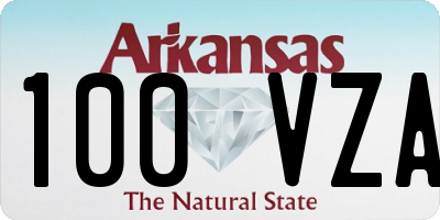AR license plate 100VZA