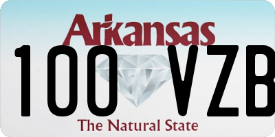 AR license plate 100VZB