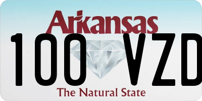 AR license plate 100VZD