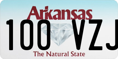AR license plate 100VZJ