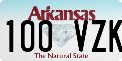 AR license plate 100VZK