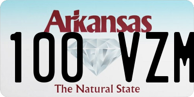 AR license plate 100VZM
