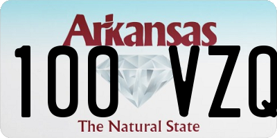 AR license plate 100VZQ