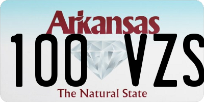 AR license plate 100VZS