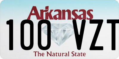 AR license plate 100VZT