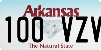 AR license plate 100VZV