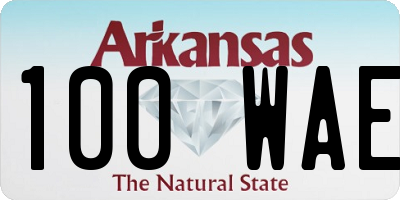 AR license plate 100WAE