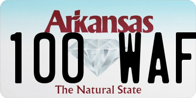 AR license plate 100WAF