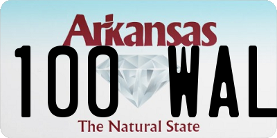 AR license plate 100WAL