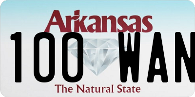 AR license plate 100WAN