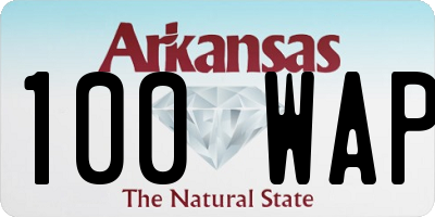AR license plate 100WAP