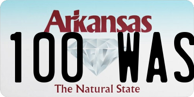 AR license plate 100WAS
