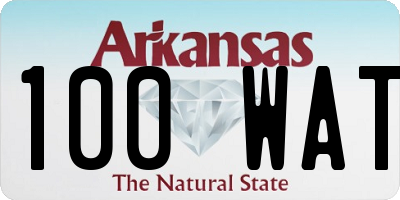 AR license plate 100WAT
