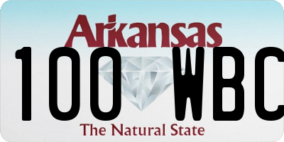 AR license plate 100WBC