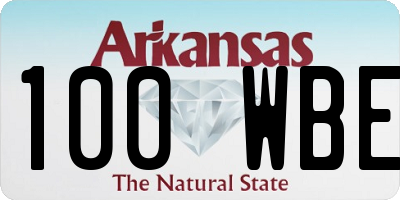 AR license plate 100WBE