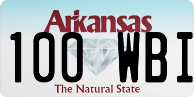 AR license plate 100WBI