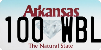 AR license plate 100WBL