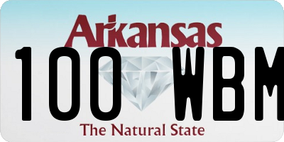 AR license plate 100WBM