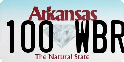 AR license plate 100WBR