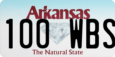 AR license plate 100WBS