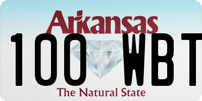 AR license plate 100WBT