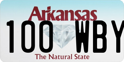 AR license plate 100WBY