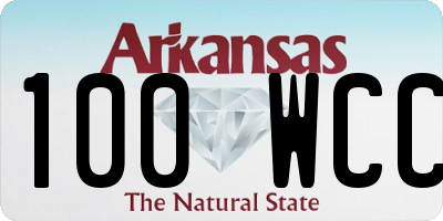 AR license plate 100WCC
