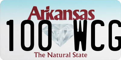 AR license plate 100WCG