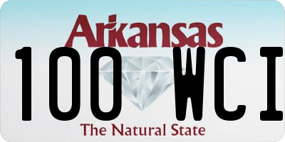 AR license plate 100WCI