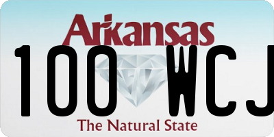 AR license plate 100WCJ