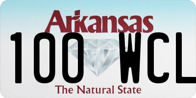 AR license plate 100WCL