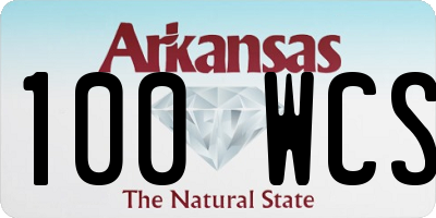 AR license plate 100WCS