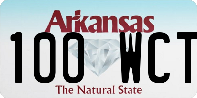 AR license plate 100WCT