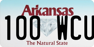 AR license plate 100WCU