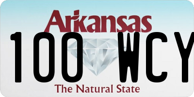 AR license plate 100WCY