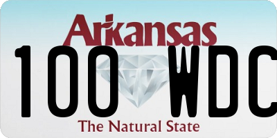 AR license plate 100WDC