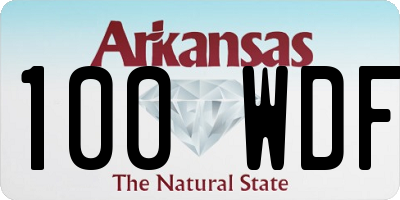 AR license plate 100WDF